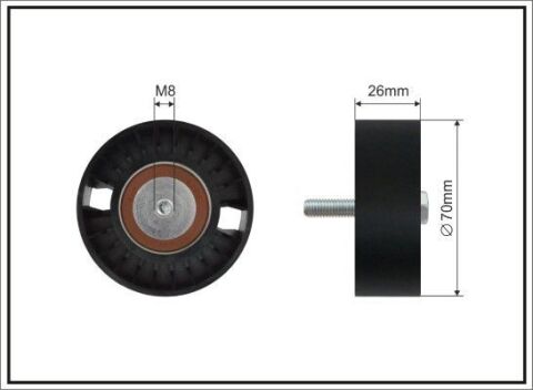 Ролик паска приводного Audi/VW 1.0/1.4/1.6 91- (70X17X26) Ролик паска приводного Audi/VW 1.0/1.4/1.6 91- (70X17X26)