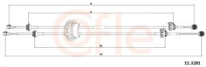 Трос КПП Citroen C2, C2 Enterprise, C3 I, C3 Pluriel 1.4D 02.02-