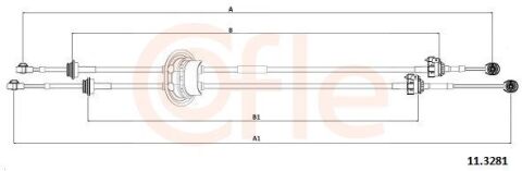 Трос КПП Citroen C2, C2 Enterprise, C3 I, C3 Pluriel 1.4D 02.02- Трос КПП Citroen C2, C2 Enterprise, C3 I, C3 Pluriel 1.4D 02.02-