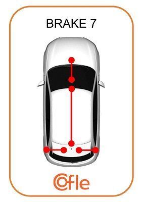 Трос ручника Peugeot 605 all LH 93-