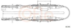 Трос ручного гальма Opel Kadett E 1.6-1.8