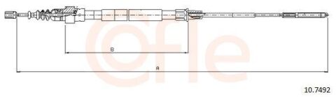 Трос ручного тормоза зад. Л/П VW Passat 1,8/2,0 16V -93 (дисковые тормоза) 1749/1178 Трос ручного тормоза зад. Л/П VW Passat 1,8/2,0 16V -93 (дисковые тормоза) 1749/1178