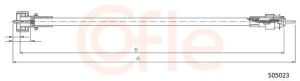 Трос спідометра DB 207-308 2200mm (під різьбу і прямокутний штуцер)