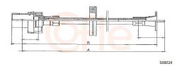 Трос спидометра Ford Sierra 83-87 5bieg. Трос спидометра Ford Sierra 83-87 5bieg.