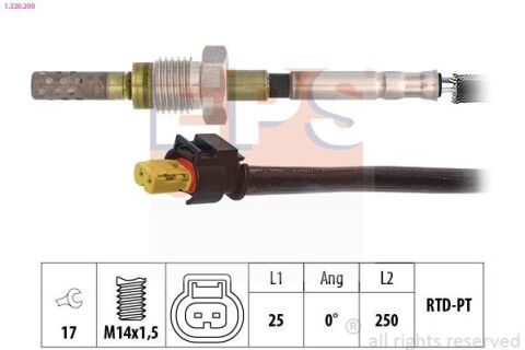 Датчик температури випускних газів MB A (W169) 160CDI/180CDI/200CDI 04-12