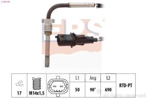 Датчик температуры выпускных газов PSA Jumper 3.0HDI 06-/Boxer 06-/Fiat Doblo 1.6D 10-/Ducato 2.2D/2.3D 06-