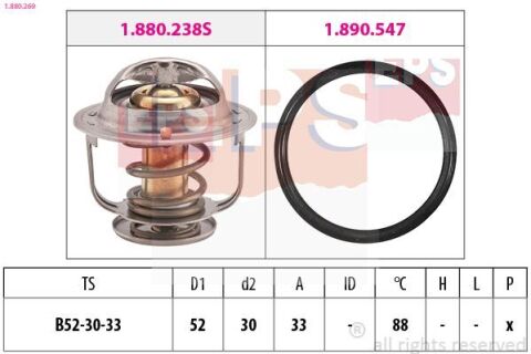 Термостат Toyota HiAce III/IV 2.4D Термостат Toyota HiAce III/IV 2.4D