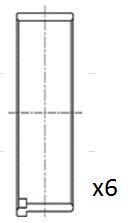 Вкладиши шатунні + 0.25 Opel 1.0 16V X10XE/Z10XE