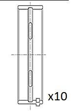Вкладиші корінні (.010") Fiat 1.9JTD 01- Вкладиші корінні (.010") Fiat 1.9JTD 01-