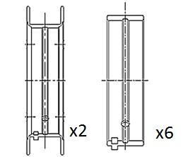 Вкладиші корінні +0.50 Opel 1.0 16V X10XE/Z10XE