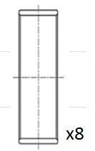 Вкладыши шатунные 0.25 Ford Tranzit 2.0DTI / 2.4DTI 00- Вкладыши шатунные 0.25 Ford Tranzit 2.0DTI / 2.4DTI 00-