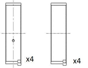 Вкладиші шатунні (0.50) Peugeot 206/306/307 1.4 16V 03-