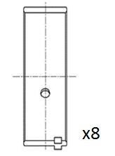 Вкладыши шатунные (020") Alfa Romeo/Fiat Bravo/Palio/Punto/500/Lancia Musa 1.1/1.2/1.4 93-