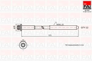 Гвинт ГБЦ Комплект OPEL ASTRA 1.4 09-20, INSIGNIA 1.4 11-17, ZAFIRA 1.4 11- CHEVROLET CRUZE 1.4 11-