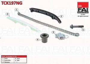 Комплект ланцюга ГРМ FIAT 500 0.9 10-, PUNTO 0.9 12- ALFA ROMEO MITO 0.9TwinAir 11-18