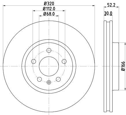 Гальмівні диски передні Audi A4/A5/Q5 2007- (320x30mm) Гальмівні диски передні Audi A4/A5/Q5 2007- (320x30mm)