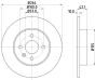 Диск гальмівний зад. 264x10x42.2 Opel Meriva 1.6I 16V, 1.7DTI/CDTI, 1.8 03.05-, фото 4 - интернет-магазин Auto-Mechanic