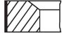 Поршневі кільця 70.80mm (+0.60) (1.2x1.2x2.5) Fiat Doblo/Palio/Punto 1.2 09-, фото 1 - інтерент-магазин Auto-Mechanic