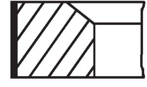 Поршневі кільця 70.80mm (+0.60) (1.2x1.2x2.5) Fiat Doblo/Palio/Punto 1.2 09-