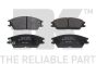 Тормозные колодки дисковые перед. Hyunday Accent/Get/Getz/Verna 9/99-, фото 1 - интернет-магазин Auto-Mechanic