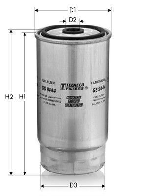 Фільтр паливний (h144mm) Bmw 318/525/530/725/730 Diesel
