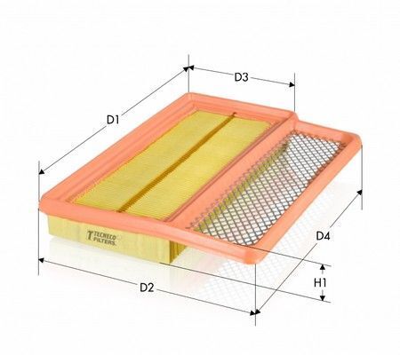 Повітряний фільтр Fiat Doblo 1.4 10-