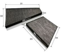 Фильтр салона угольный VW Phaeton 02-