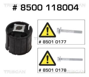 Сайлентблок зад. балки перед. BMW 5 (E60), 5 (E61), 6 (E63), 6 (E64) 2.0-5.0 12.01-12.10