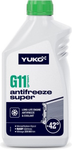 Антифриз YUKO Super G11 зелений (-42), 1 літр