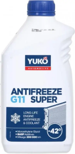 Антифриз YUKO Super G11 синій (-42), 1 літр