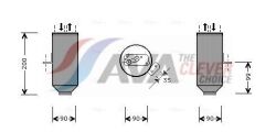Осушувач кондицiонера 525D 2.5 TDS BMW 5 SERIES E39 1996 Осушувач кондицiонера 525D 2.5 TDS BMW 5 SERIES E39 1996