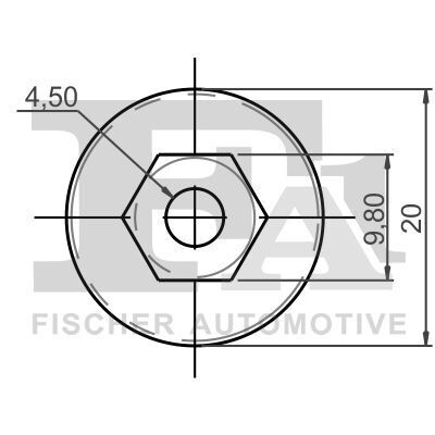 Гайка пластикова (к-кт 5шт) для кріплення деталей кузова Audi/Seat/Skoda/VW