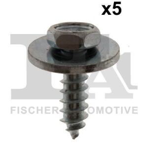 Гвинт саморізний (кріплення деталей кузова) BMW (4.8x15) (к-кт 5шт) (оцинкований)