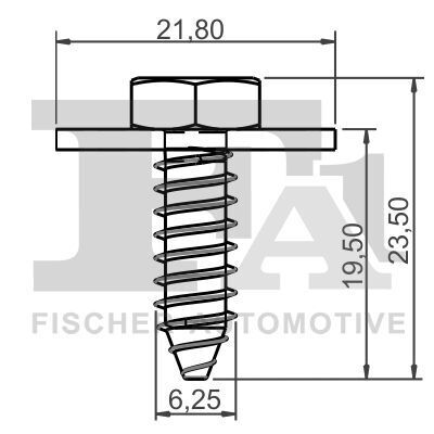 Гвинт саморізний по металу (кріплення захисту двигуна) (к-кт 5шт) MBl