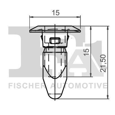 Кліпса (пістон) кріплення обшивки капоту (к-кт 10 шт) VW Passat 96-05 Кліпса (пістон) кріплення обшивки капоту (к-кт 10 шт) VW Passat 96-05