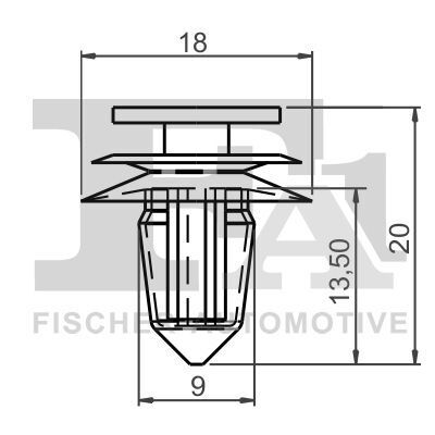 Кліпса кріплення (к-кт 5 шт) Nissan Qashqai 06-/X-Trail 07- Кліпса кріплення (к-кт 5 шт) Nissan Qashqai 06-/X-Trail 07-