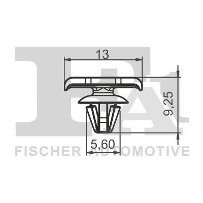 Кліпса кріплення (к-кт 5 шт) VW Golf/Passat 05- Кліпса кріплення (к-кт 5 шт) VW Golf/Passat 05-