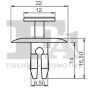 Кліпса кріплення (к-кт 5шт) Citroen Berlingo 96-/Peugeot Partner 96-, фото 2 - інтерент-магазин Auto-Mechanic