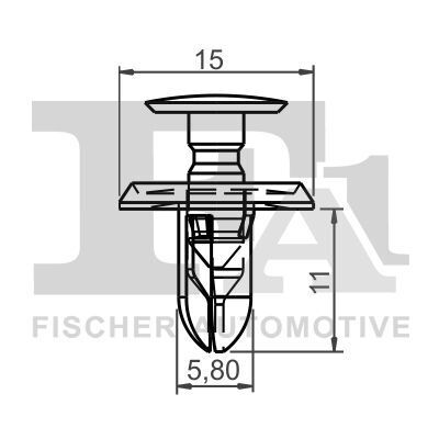 Кліпса кріплення (к-кт 5шт) Mitsubishi Outlander 02-07 Кліпса кріплення (к-кт 5шт) Mitsubishi Outlander 02-07