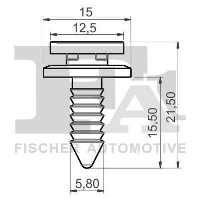 Кліпса кріплення облицювання VW Caddy/T5 03- Кліпса кріплення облицювання VW Caddy/T5 03-