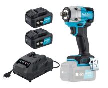 Гайковерт акумуляторний 1/2" 600 Нм 18V 5Ah (АКБ і зарядн. пристрій)
