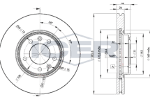 Диск гальмівний (передній) Peugeot 407 04-10/607 00-10 (284x26) (вент.)