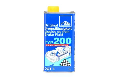 Гальмівна рідина ATE DOT 4 BRAKE FLUID TYP 200, 1 літр Гальмівна рідина ATE DOT 4 BRAKE FLUID TYP 200, 1 літр