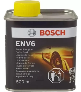 Гальмівна рідина BOSCH DOT3/DOT4/DOT5.1 ENV6, 0,5 літра