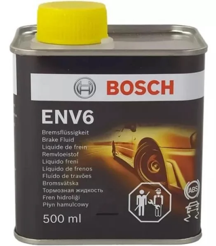 Гальмівна рідина BOSCH DOT3/DOT4/DOT5.1 ENV6, 0,5 літра
