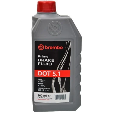 Гальмівна рідина BREMBO DOT 5.1, 0,5 літра Гальмівна рідина BREMBO DOT 5.1, 0,5 літра