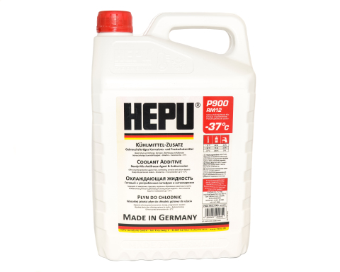 Антифриз HEPU G12 (червоний), 5 літрів