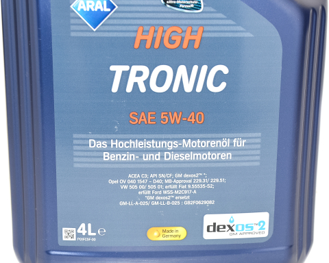Моторное масло ARAL High Tronic 5W40, 4 литра Моторное масло ARAL High Tronic 5W40, 4 литра