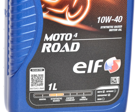 Моторна олива ELF MOTO 4 ROAD 10W-40, 1 літр Моторна олива ELF MOTO 4 ROAD 10W-40, 1 літр
