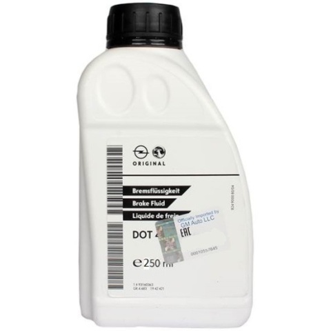 Гальмівна рідина CITROËN/PEUGEOT DOT 4+ BRAKE FLUID, 0,25 літра Гальмівна рідина CITROËN/PEUGEOT DOT 4+ BRAKE FLUID, 0,25 літра